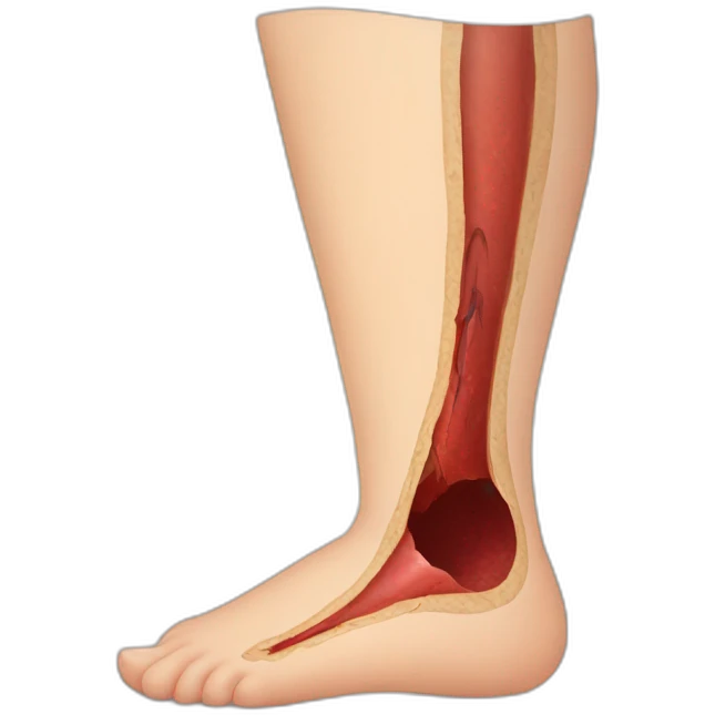 wound in leg emoji