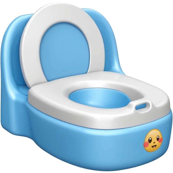 Potty trainer for baby without lid and without face emoji