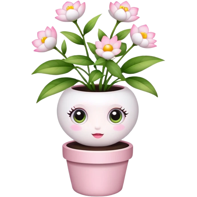 Dolly eyes plant emoji