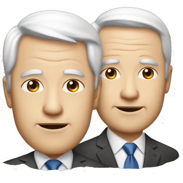 two male politicians one older and one younger emoji