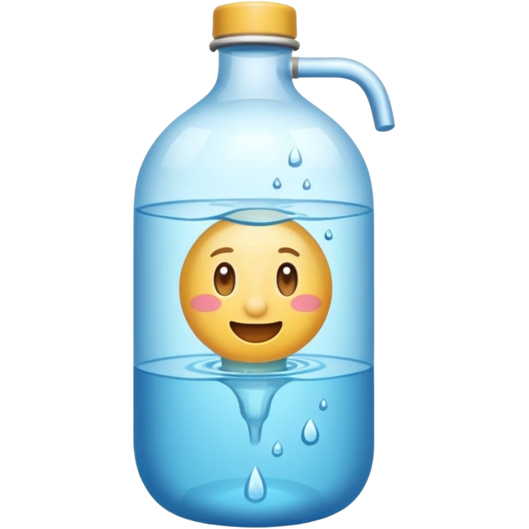 una botella de agua normal  emoji