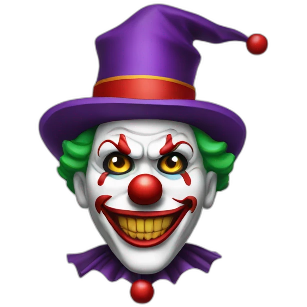 Evil clown emoji