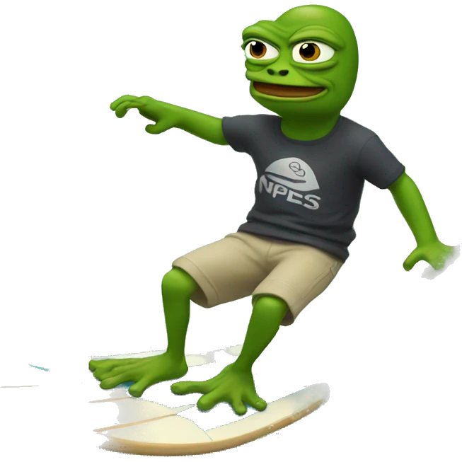 pepe surfing emoji