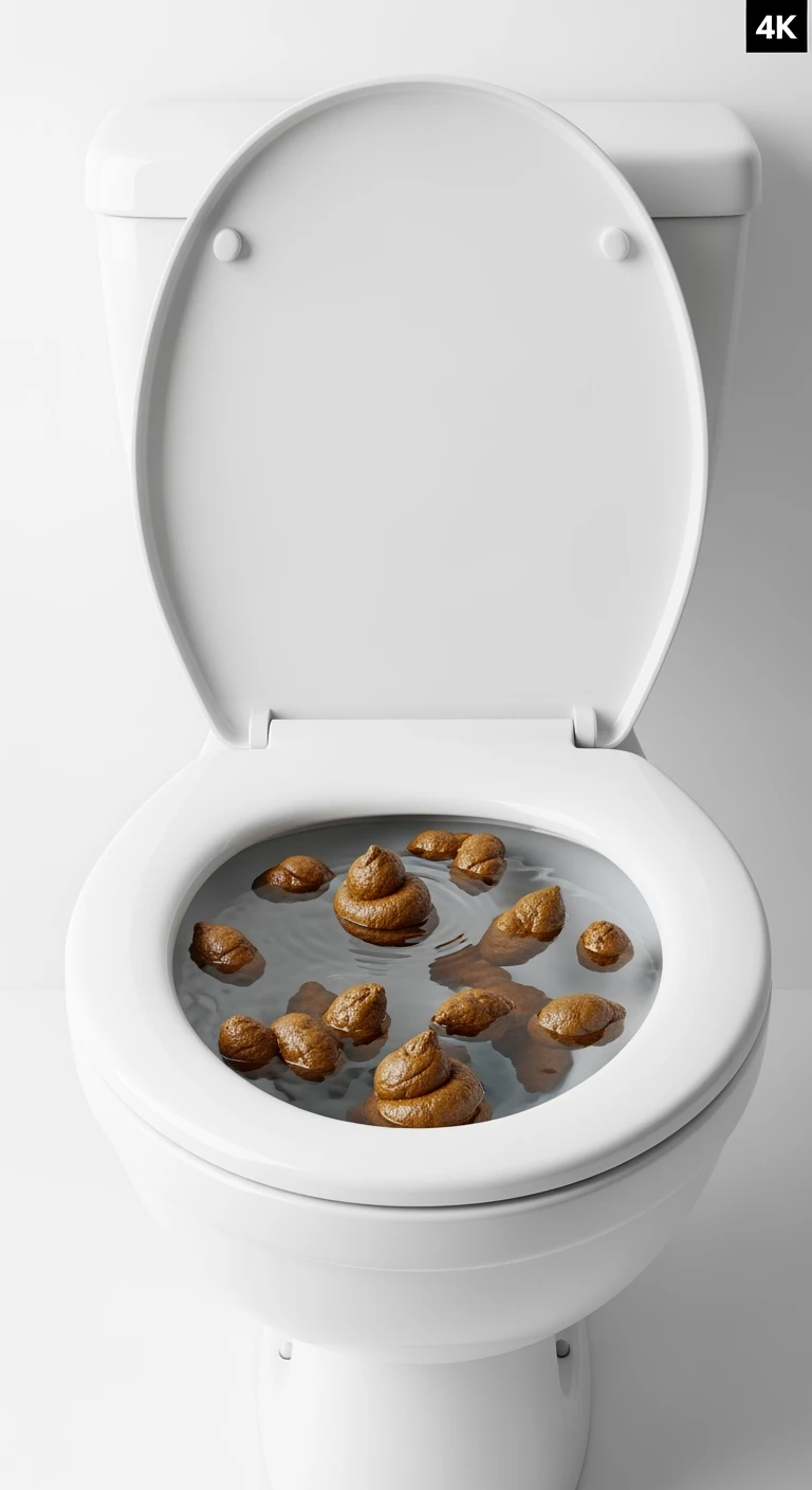 WC CON ALL'INTERNO DELLE FECI DI ANIMALE CHE GALLEGGIANO NELL'ACQUA, REALISTICHE
IPERREALISTICO 4K, SFONDO BIANCO emoji