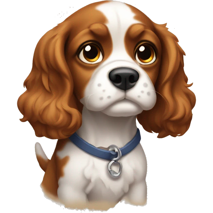 shrugging cavalier puppy emoji