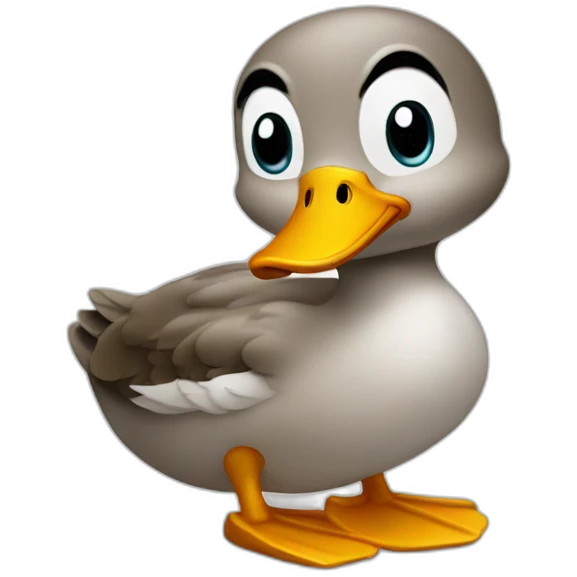 A duck who's chilling emoji