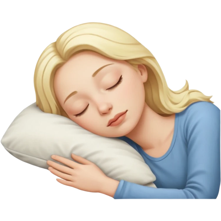 schlafen frau blond emoji
