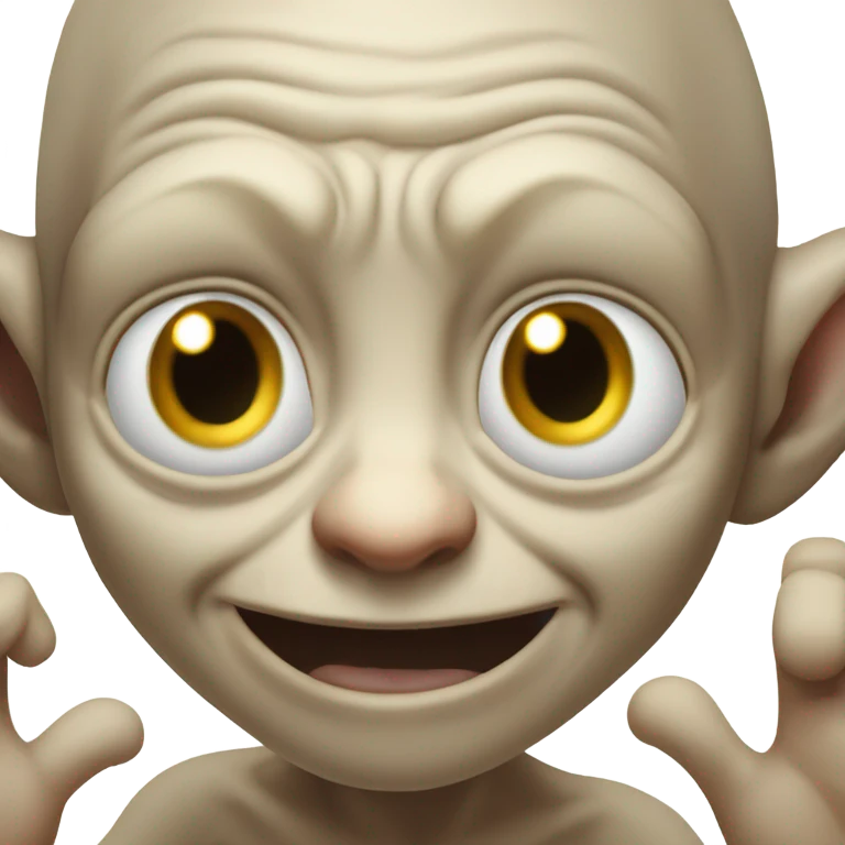 Gollum saying hi emoji