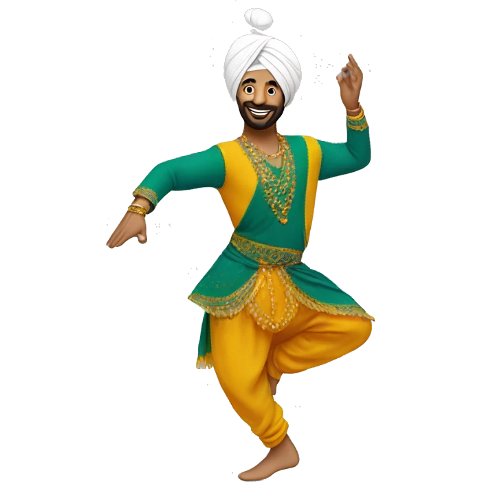 bhangra dancer emoji