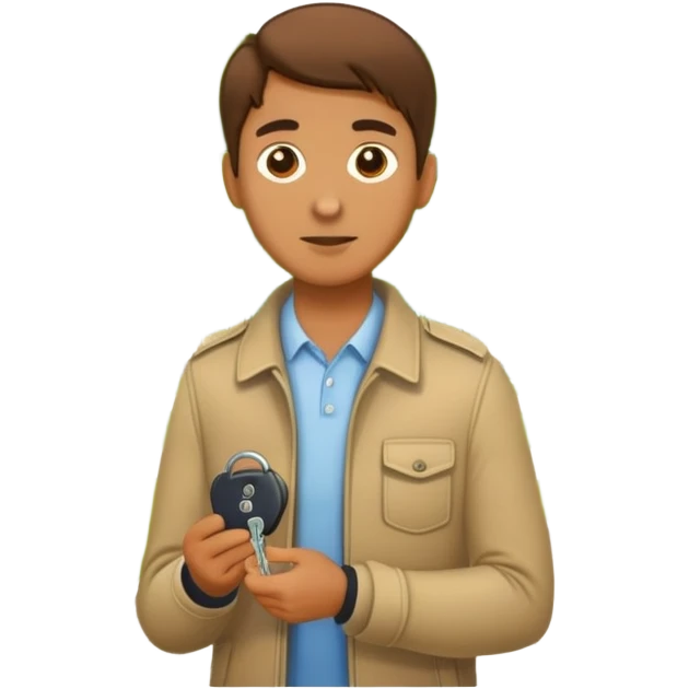 lost his keys in park emoji