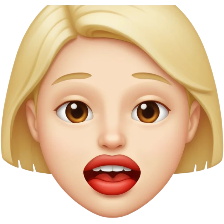 Lip bite emoji