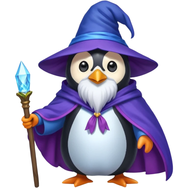 Penguin Wizard emoji