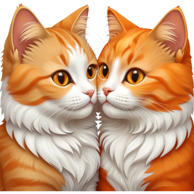 two cats kissing  emoji