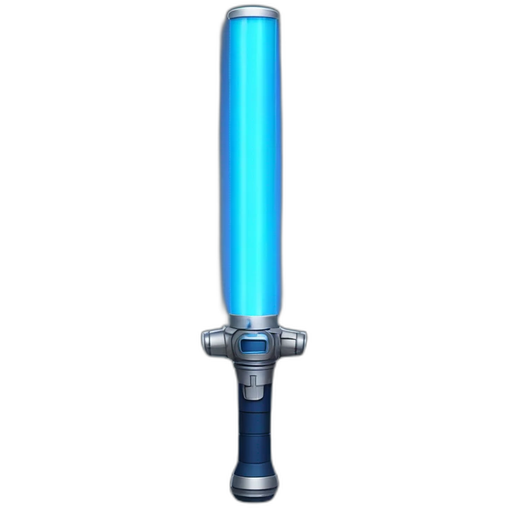 Star Wars lightsaber blue emoji