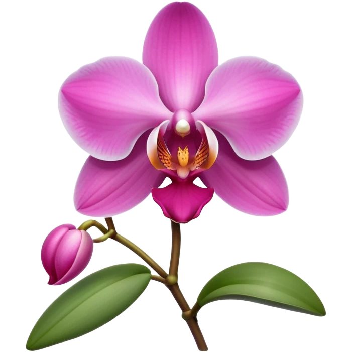 Orquídea rosada emoji