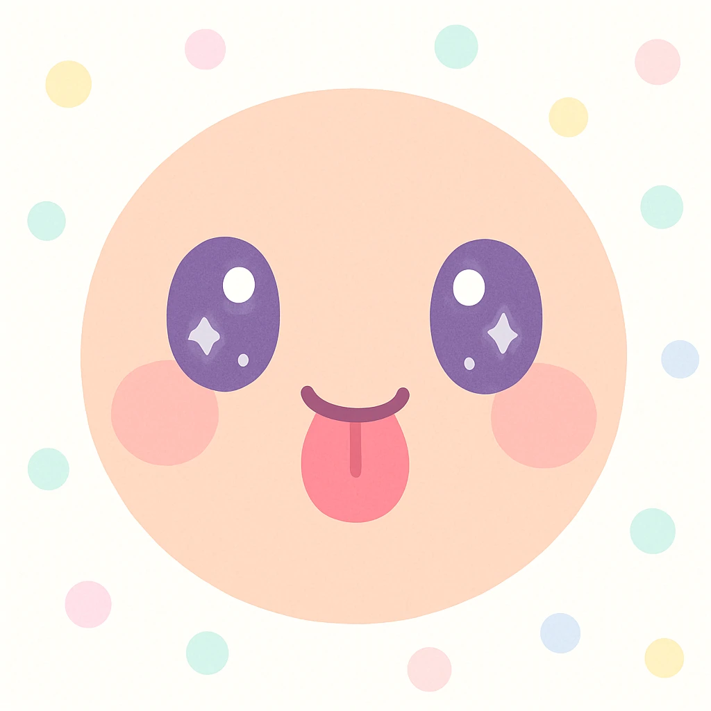 face blowing a raspberry emoji