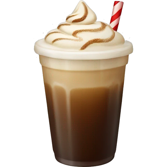 Christmas ice coffee emoji