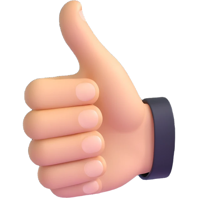 thumbs up hand emoji