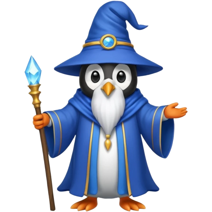 Penguin Wizard emoji