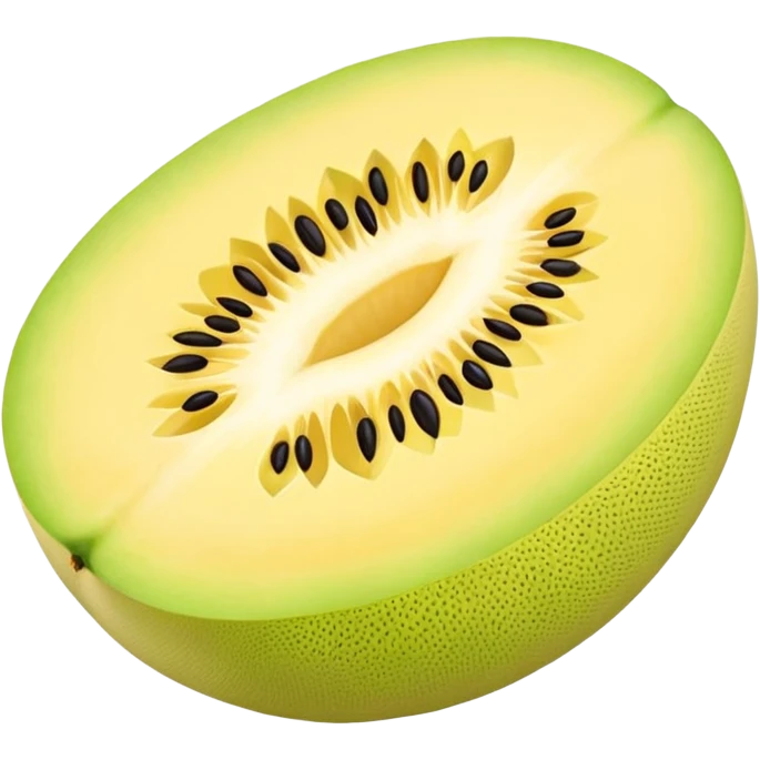 honeydew whole yellow melon oval shape emoji