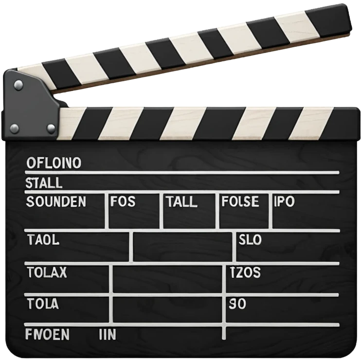 film clapperboard emoji