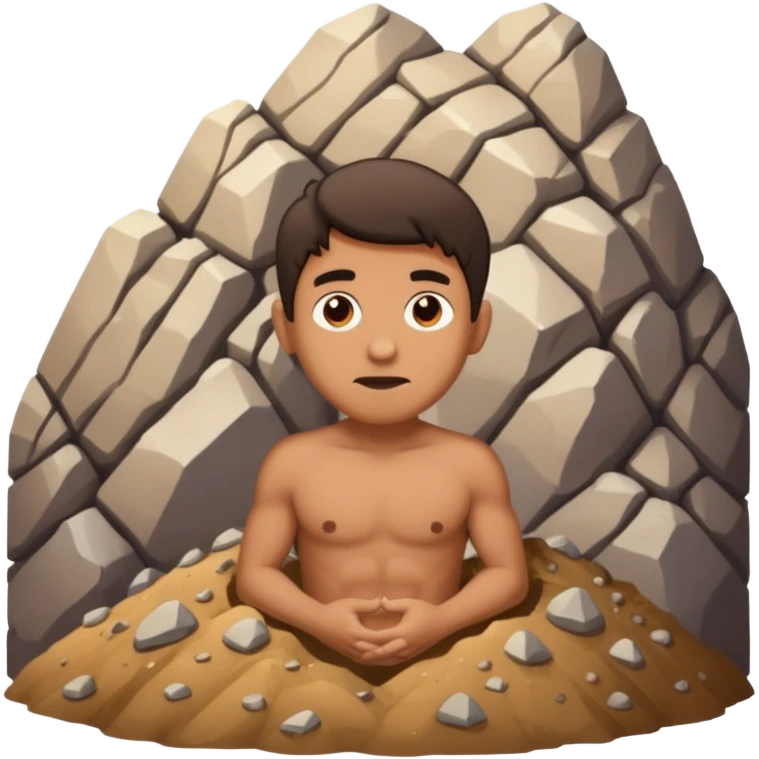 homme qui une montagne coincé dans les fesse emoji