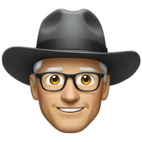 Tim Cook with hat  emoji