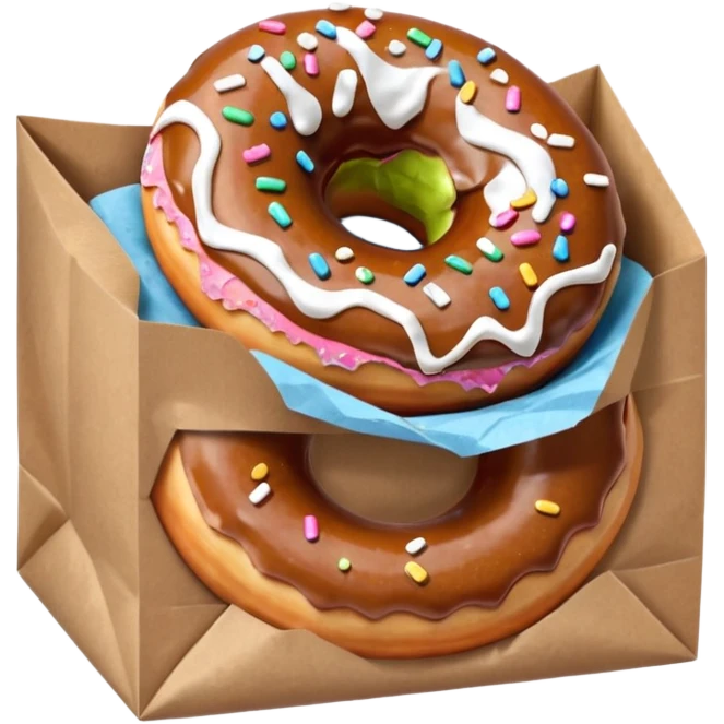 donut in paper bag emoji