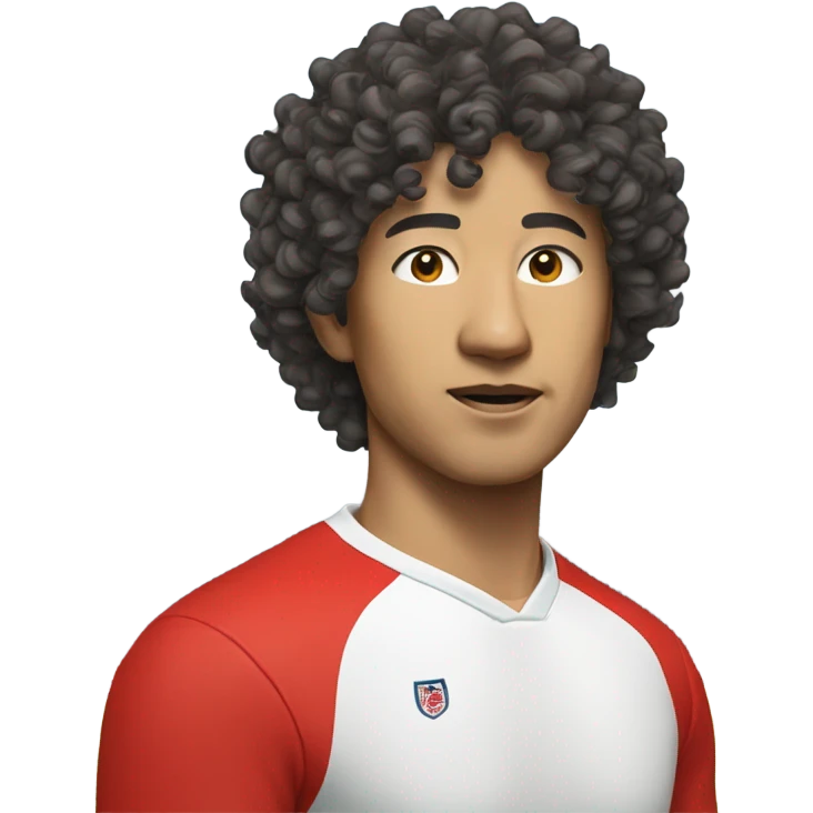 squid game character asian man curly hair player number 456  emoji