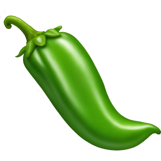 Green chili pepper emoji