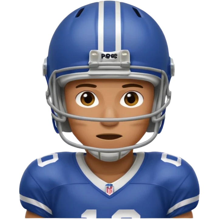 A person who plays football emoji