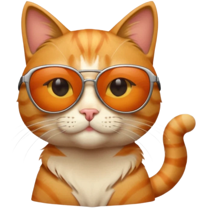 Cat wearing sunglasses emoji