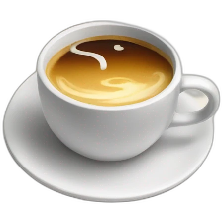 A cup of coffee on beautiful books emoji