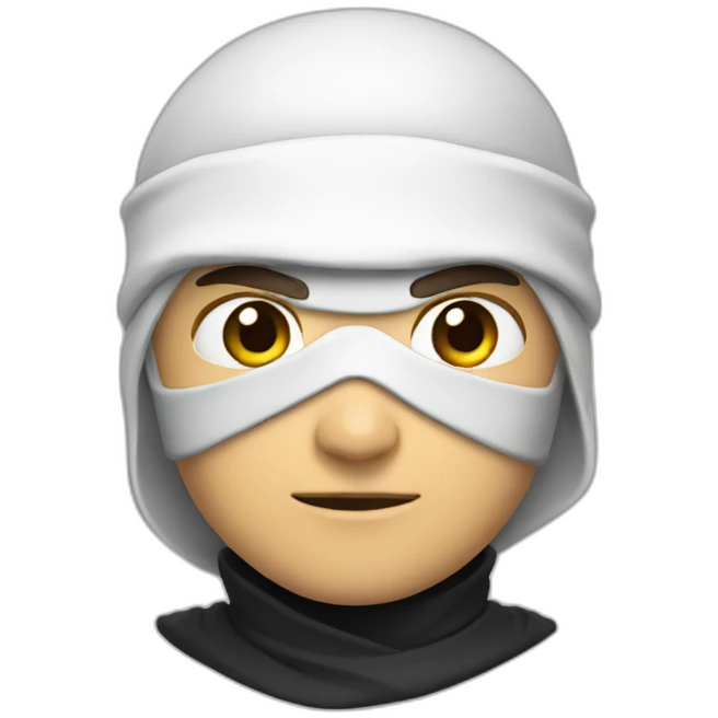 Ninja blanco emoji