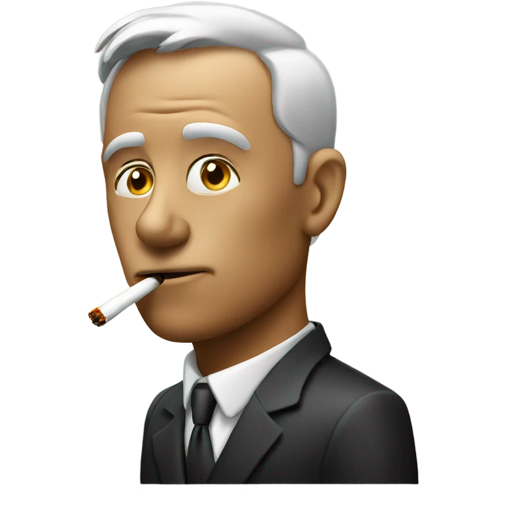 Money smoking cigarette  emoji