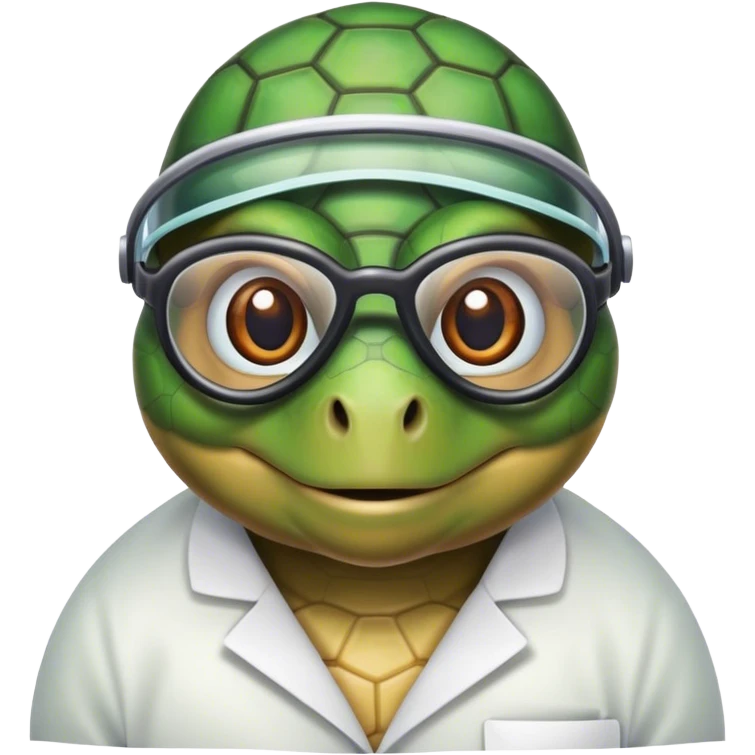 Turtle scientist  emoji