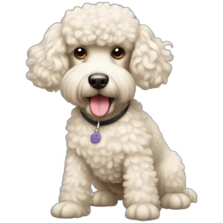 A poodle doing graphic design  emoji