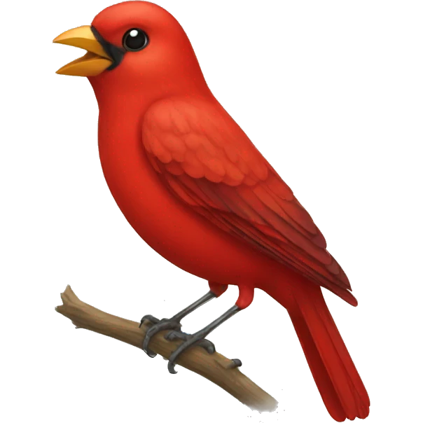red bird emoji