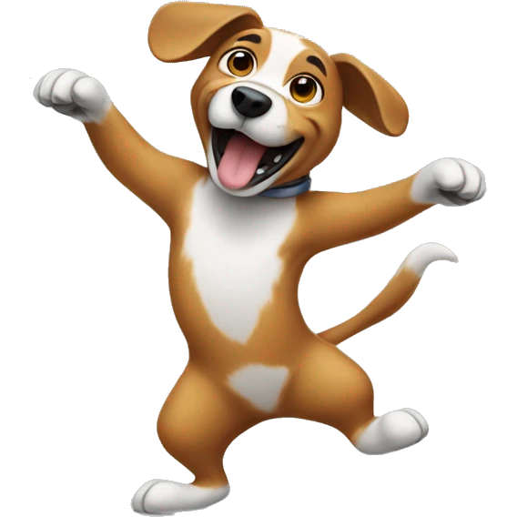 dog dancing emoji
