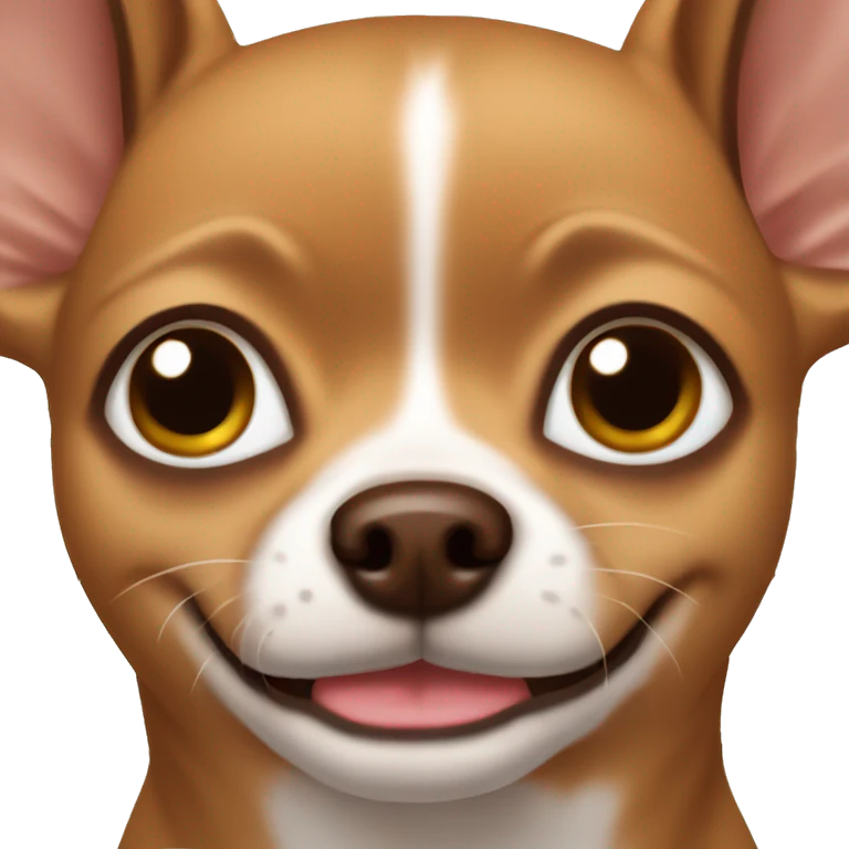 Brown chihuahua with blep  emoji