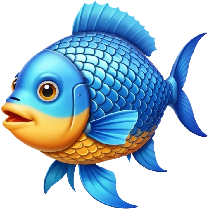 Fish with a backpack emoji