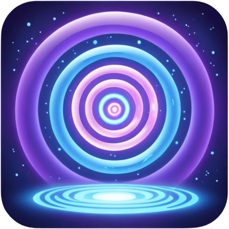 teleportation portal with swirling energy and glowing particles emoji