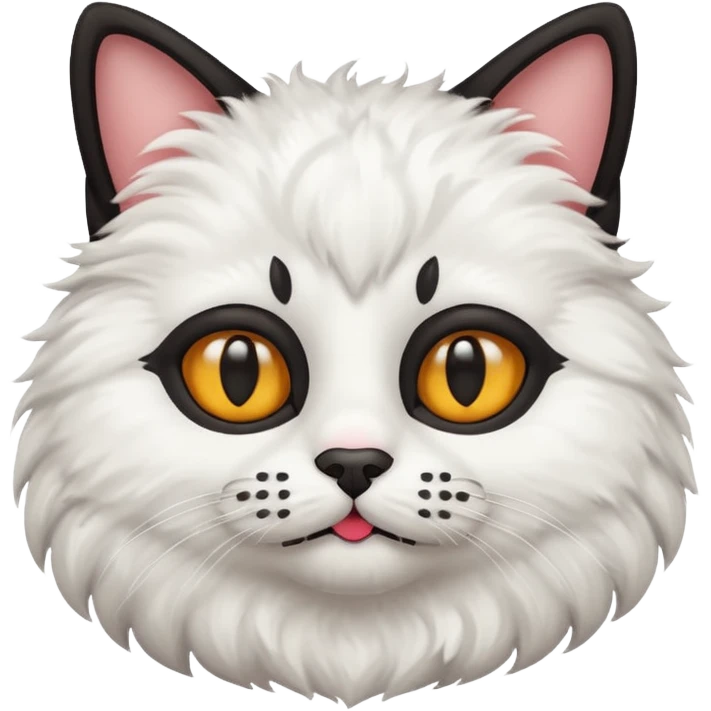 cat with black mustache emoji
