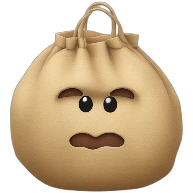 balls in a hairy skin coloured bag emoji