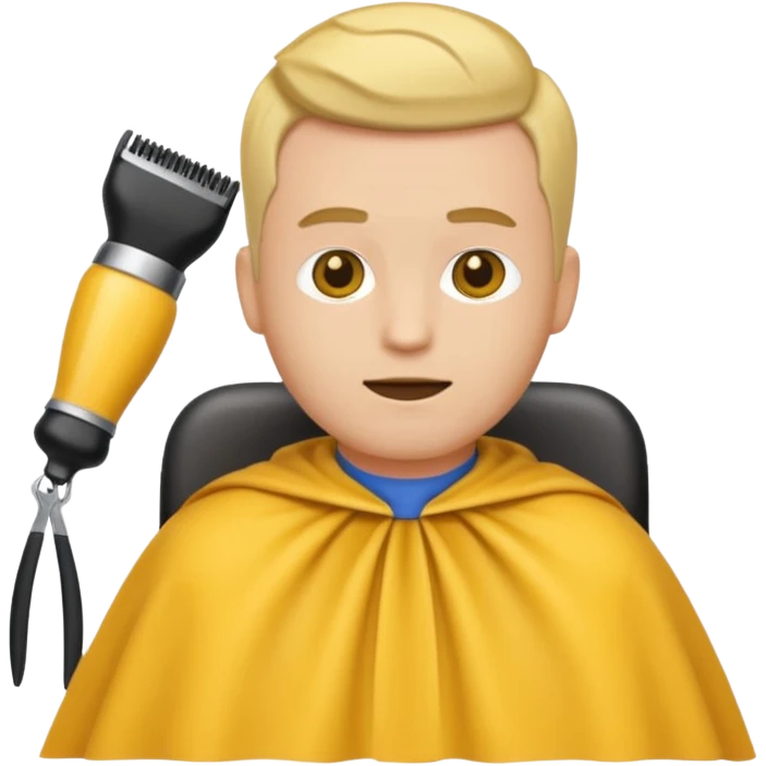 😆 😂 emoji getting a haircut emoji