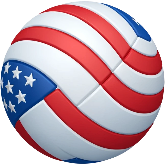 Usa flag ball emoji