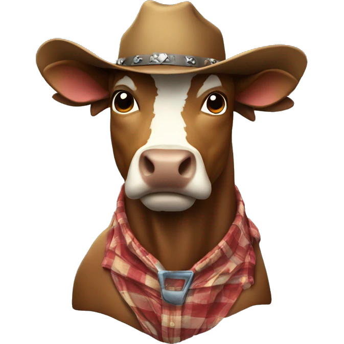 Bull wearing Cowboy hat emoji