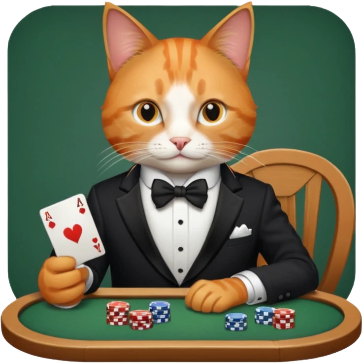 Cat gambling  emoji