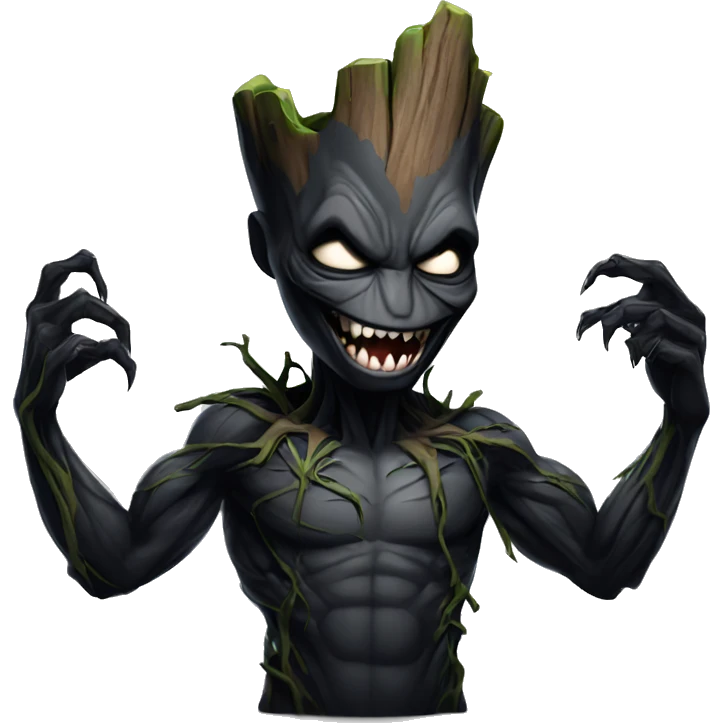 Venom groot dark emoji