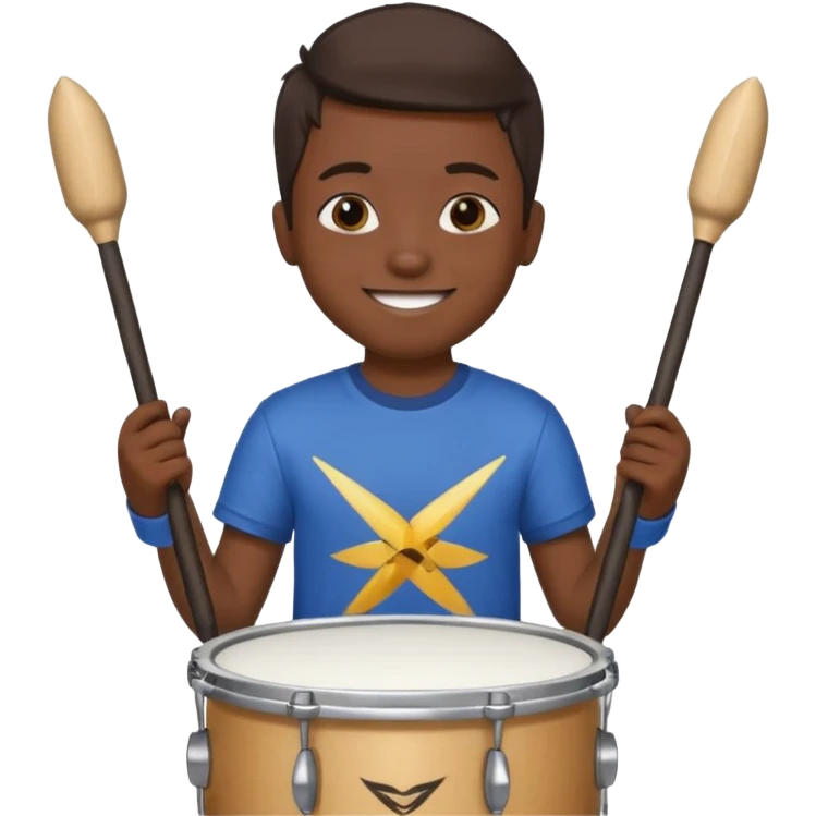 niño baterista emoji